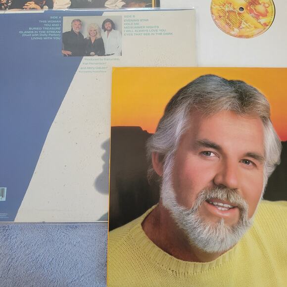 Kenny Rogers Vinyl Lot – The Gambler + Eyes That See in the Dark LP VG+ - Picture 6 of 11